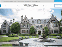 Tablet Screenshot of millneckmanorhouse.org